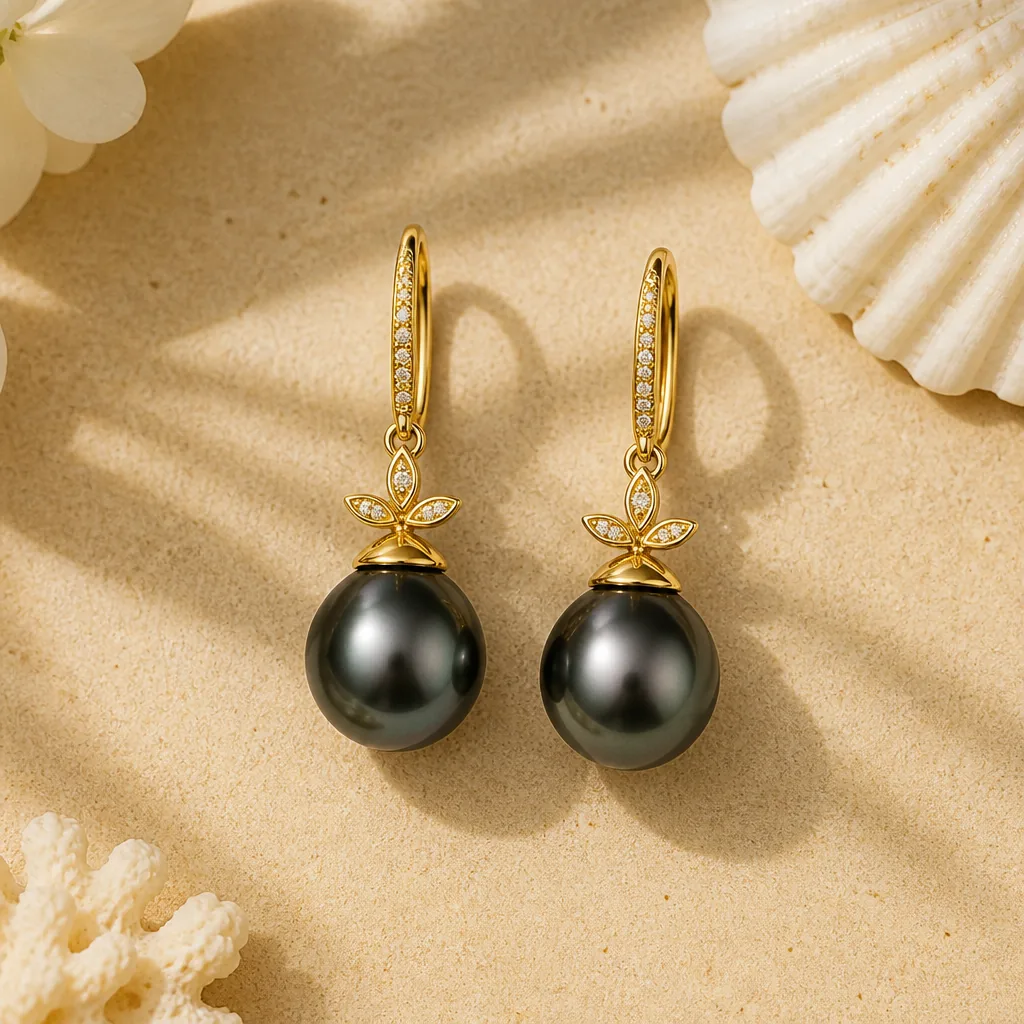 Boucles d'oreilles Perles de Tahiti