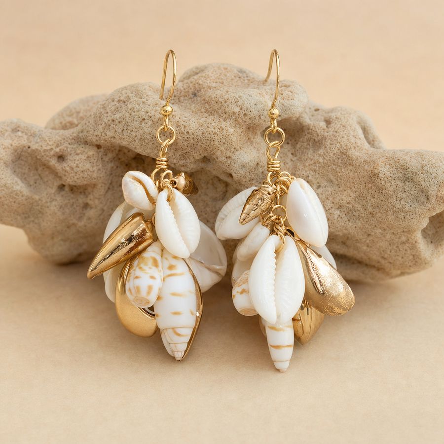 Boucles d'oreilles Coquillage